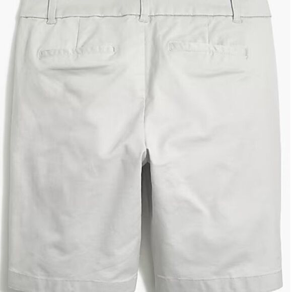 J. crew Factory Al569 9" Frankie Bermuda Shorts Gray Chino NWT size 0 - Picture 4 of 10